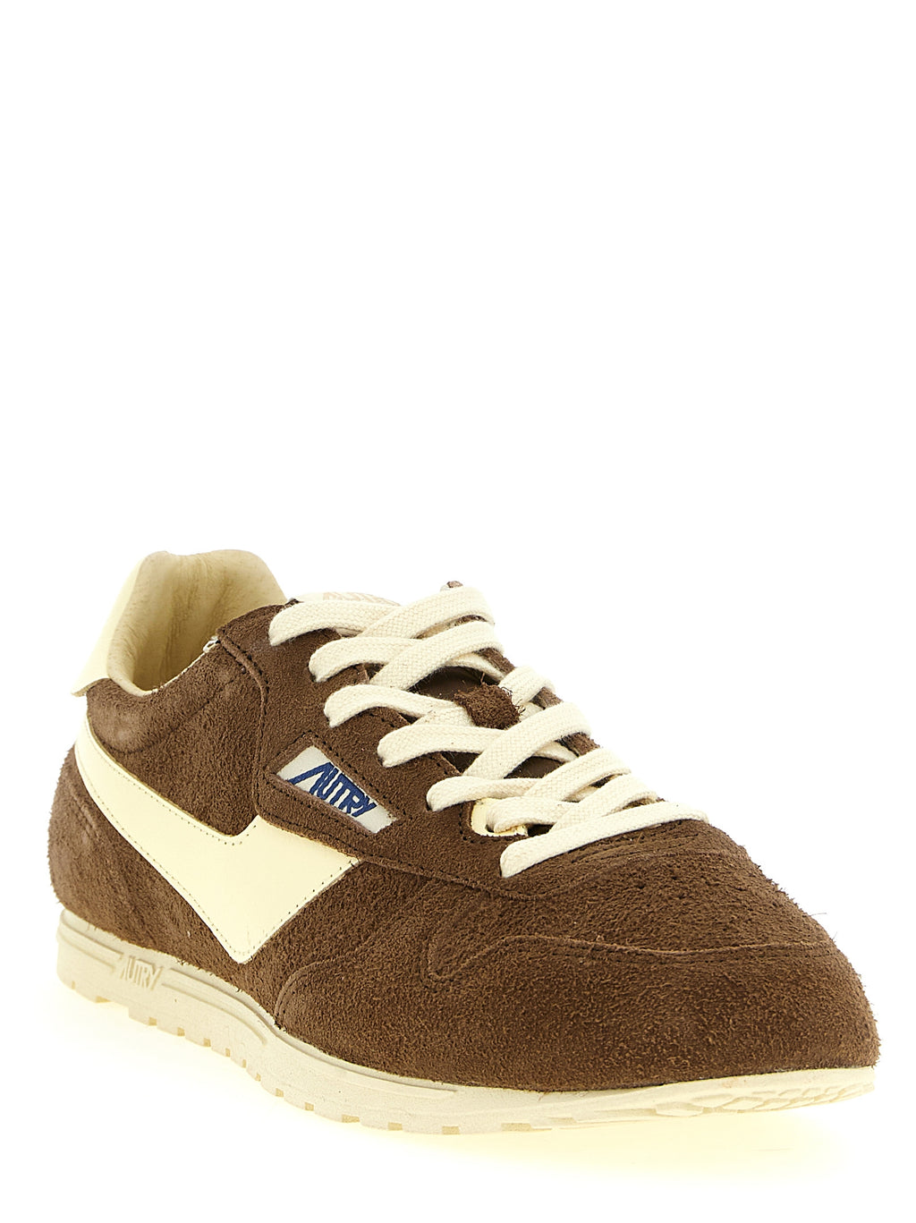 Brown Cowhide Athletic Sneakers
