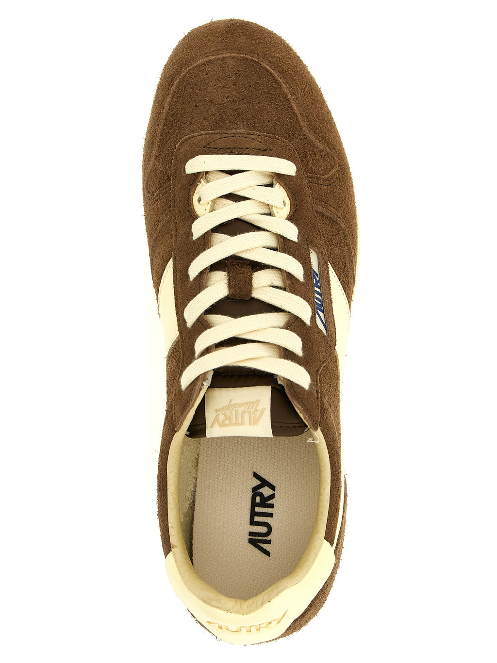 Brown Cowhide Athletic Sneakers