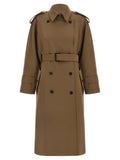 Brown Virgin Wool Coat