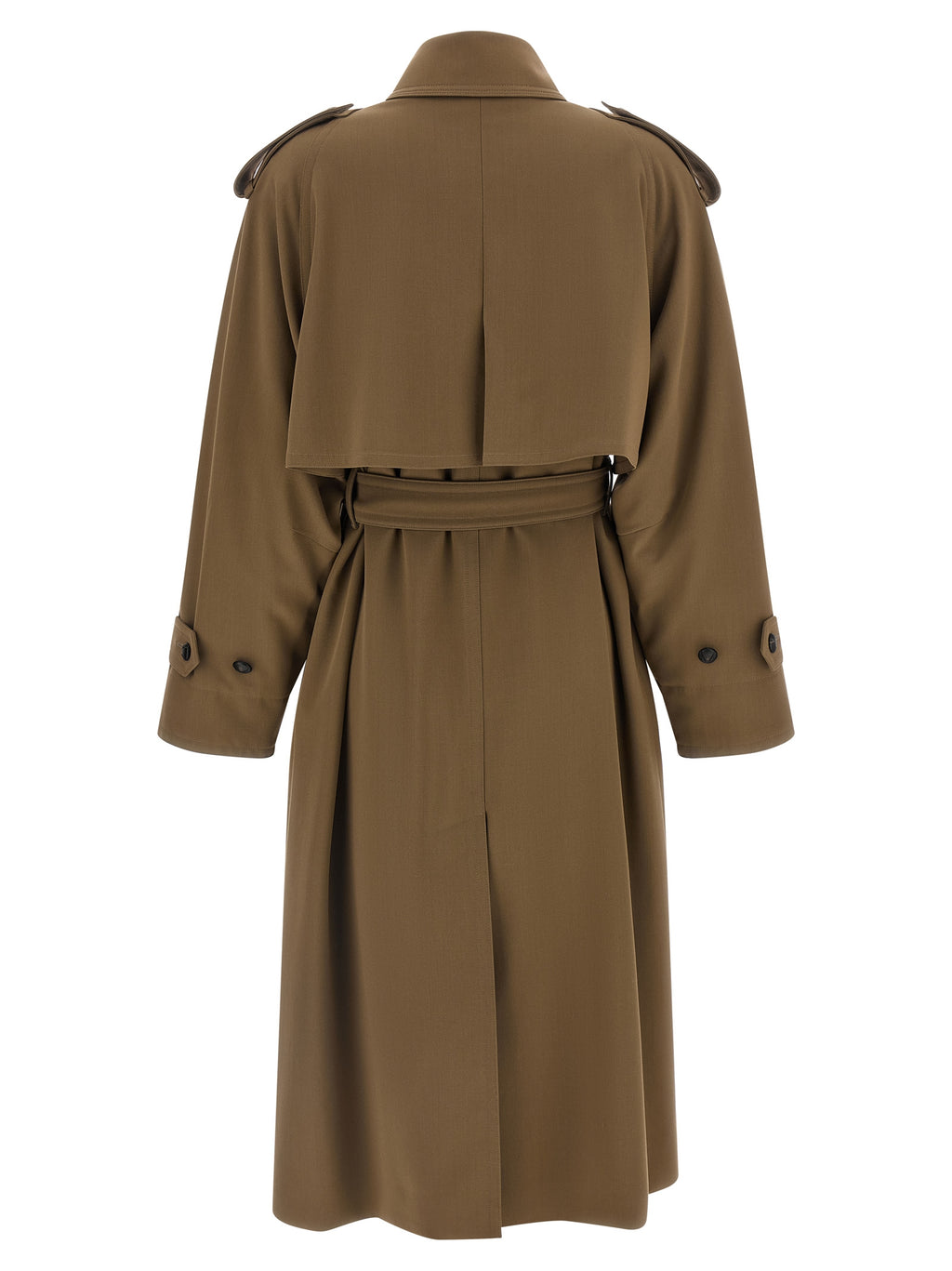 Brown Virgin Wool Coat