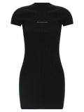 Black Polyamide Short Dress