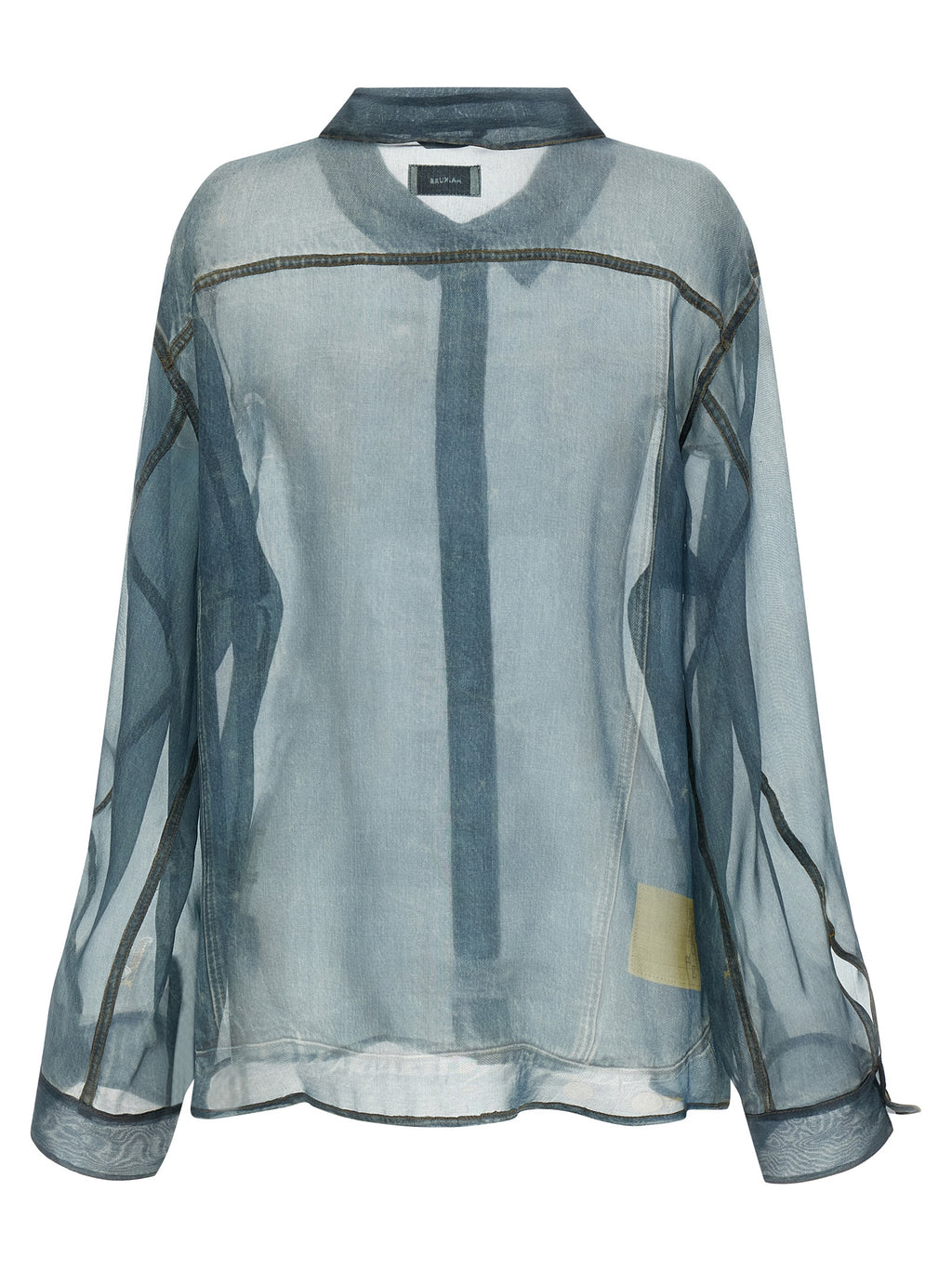 Blue Silk Blouse