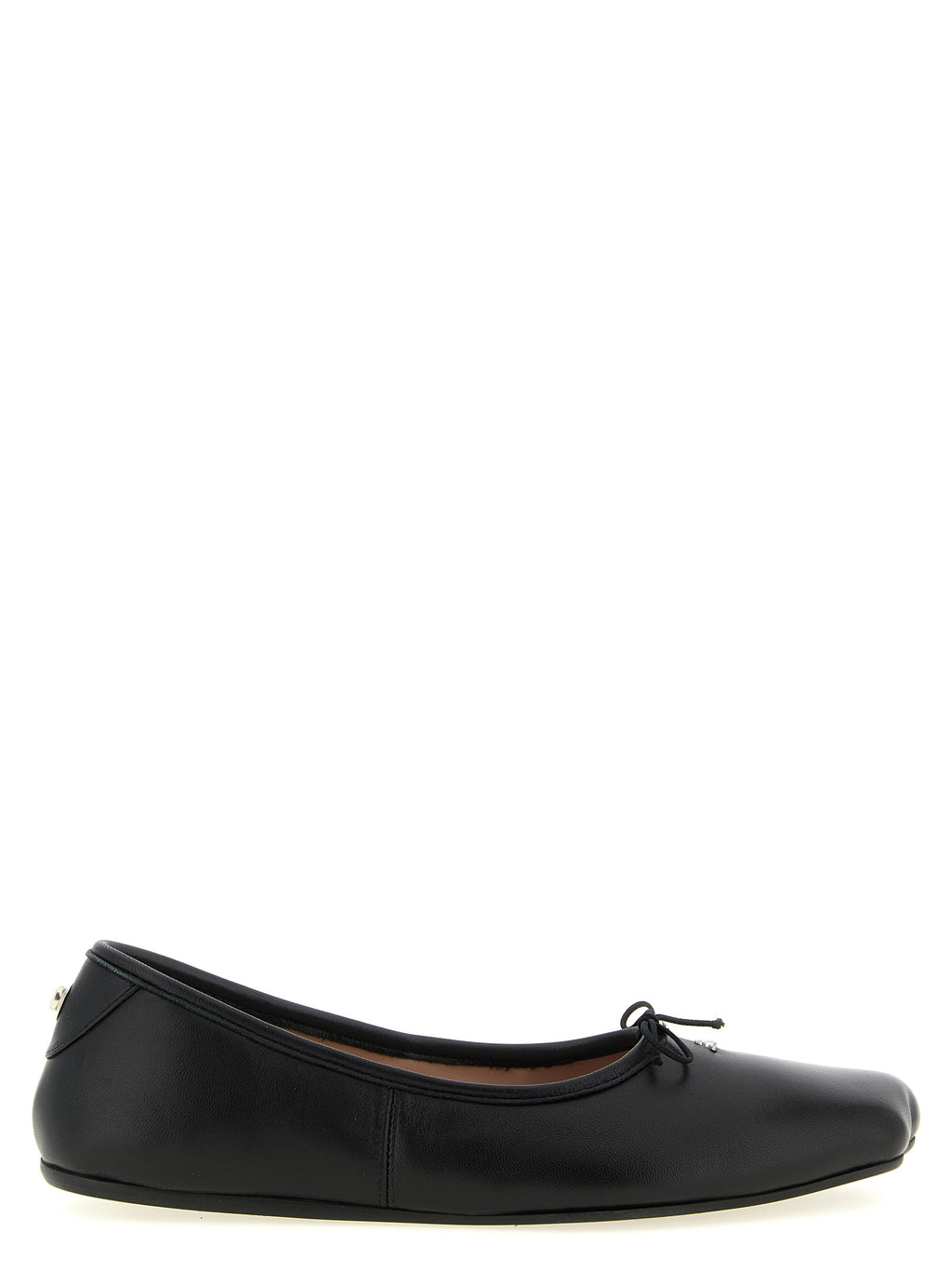 Black Lamb Leather Ballet Flats