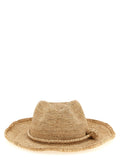Beige Raffia Fedora