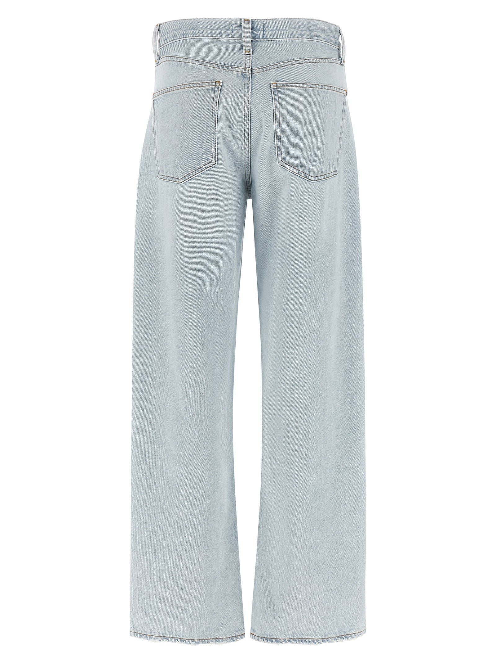 Blue Cotton Relaxed Fit Jeans