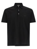 Black Cotton Polo Shirt