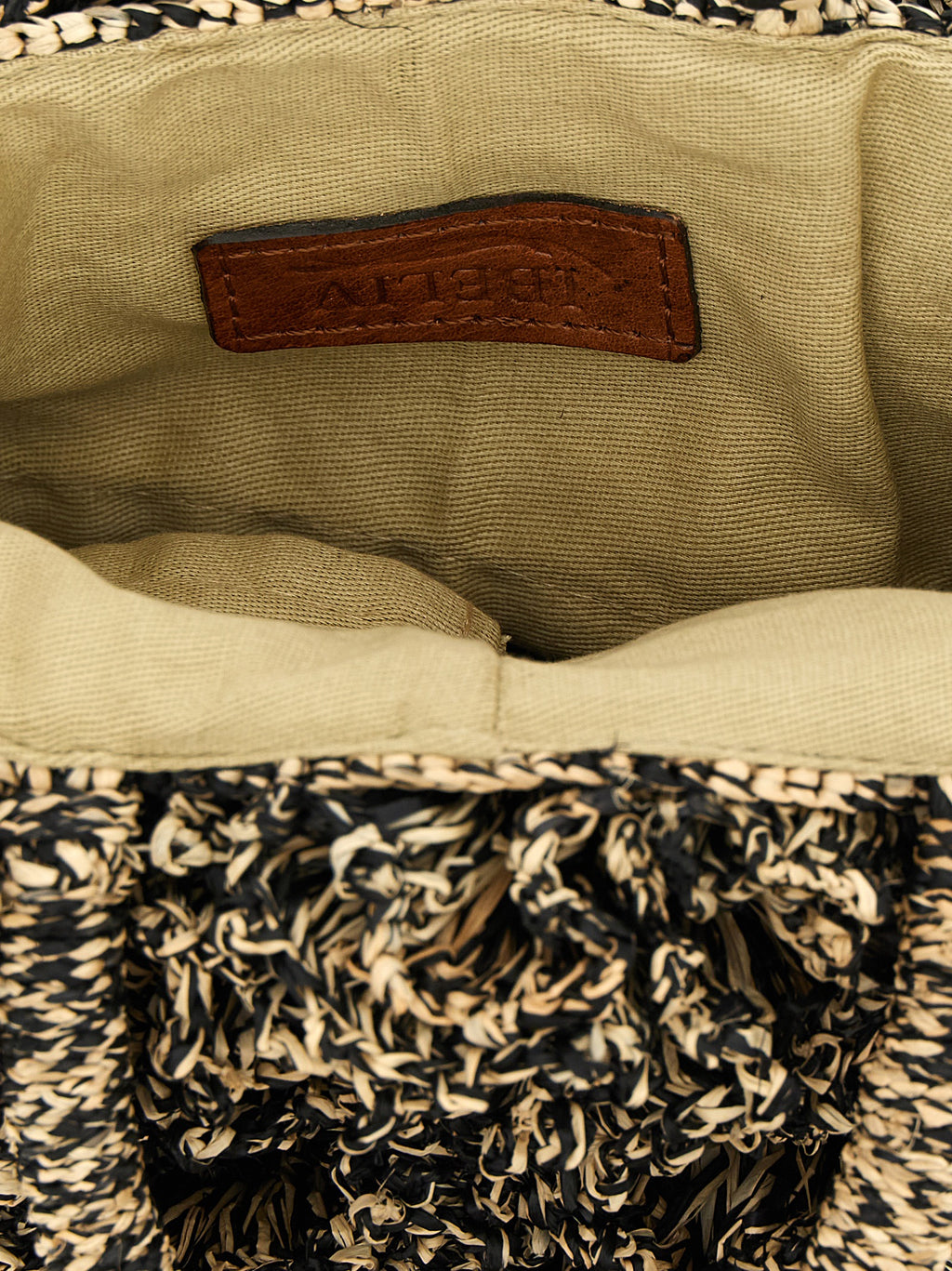 Bicolor Raffia Handbag