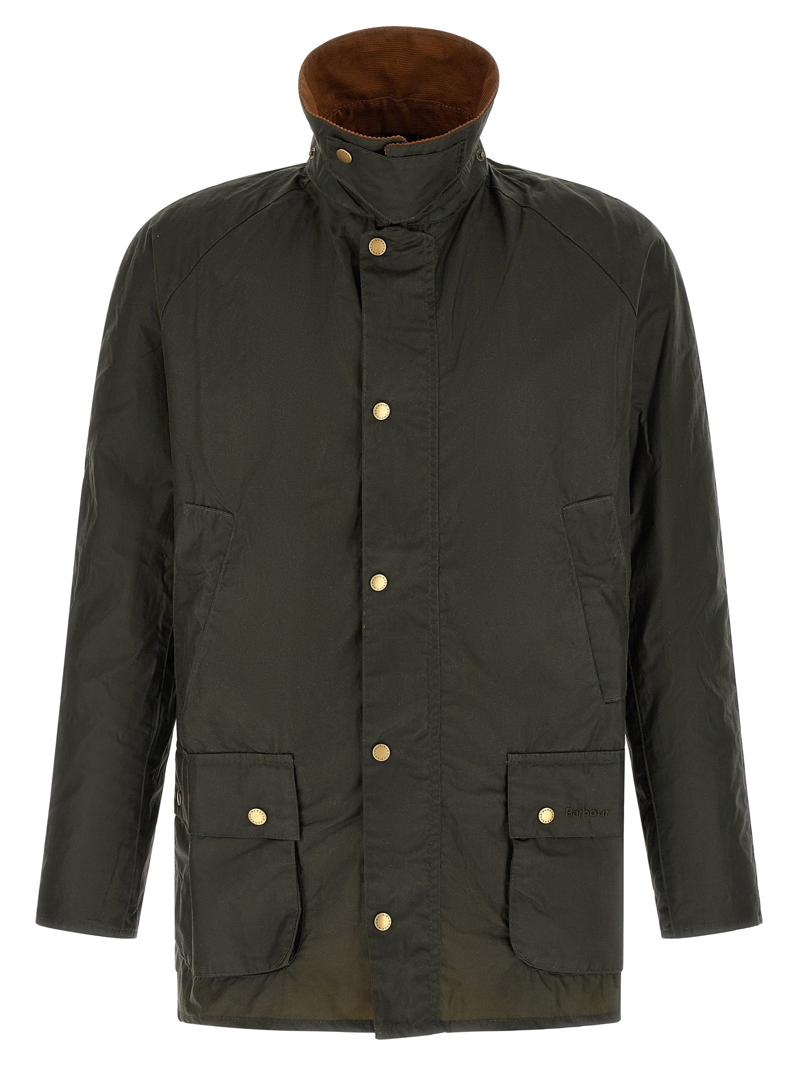 Bicolor Cotton Full-Length Jacket
