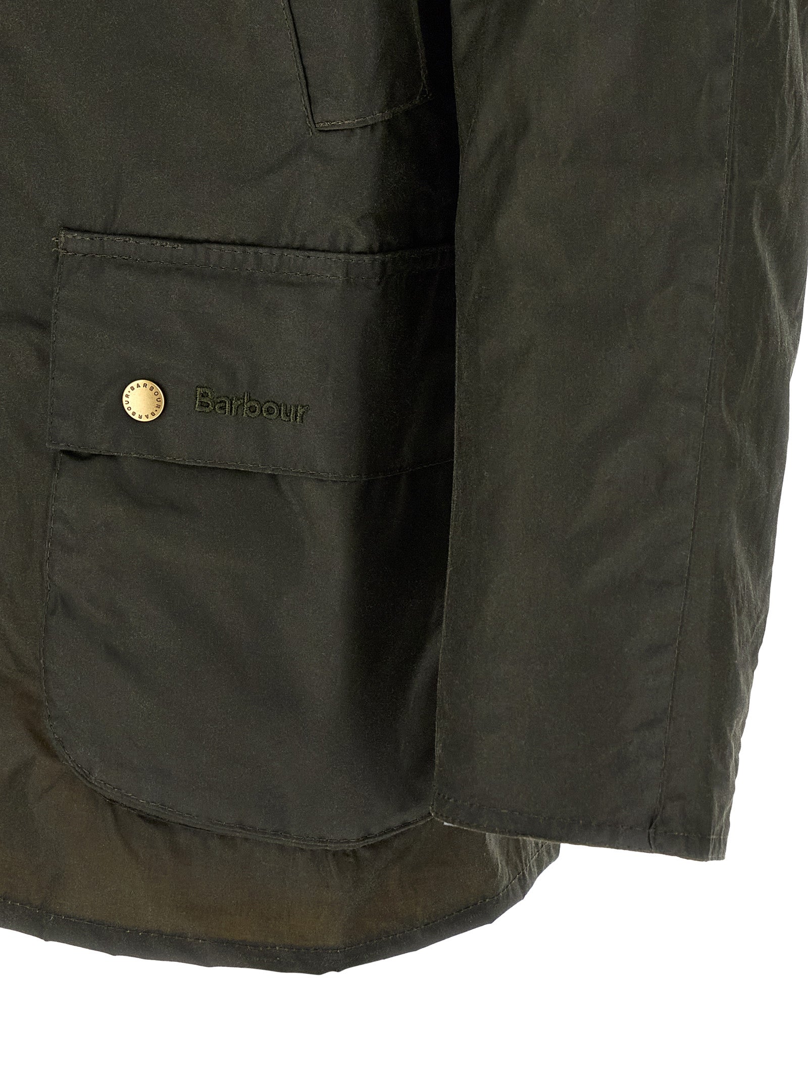 Bicolor Cotton Full-Length Jacket