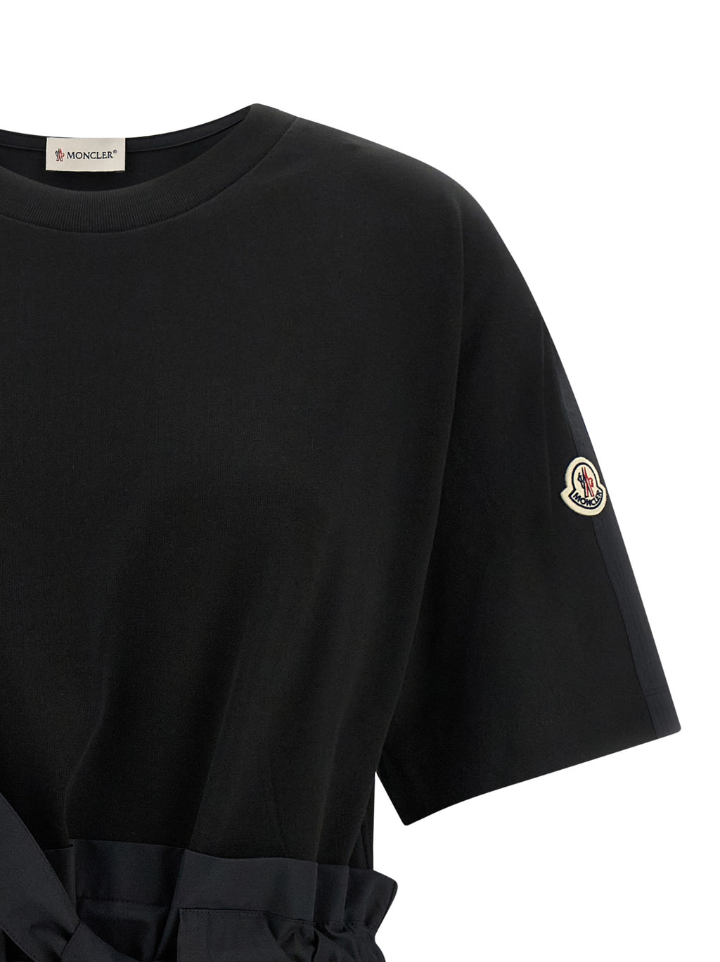 Black Cotton Short Dress