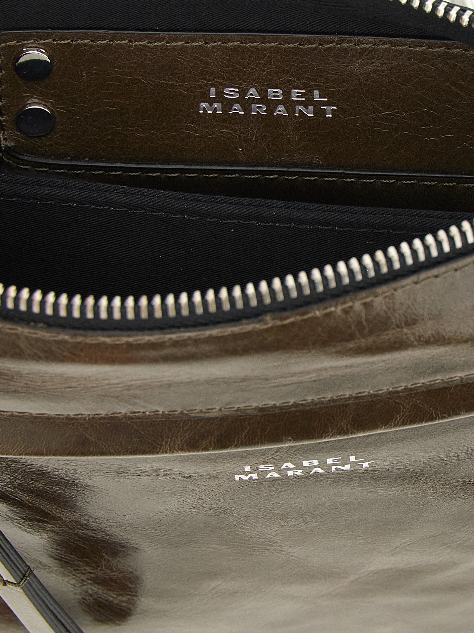Bicolor Calfskin Crossbody Bag