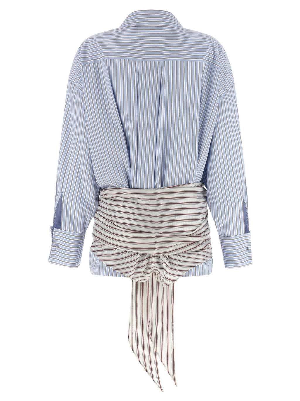 Blue Cotton Short Dress