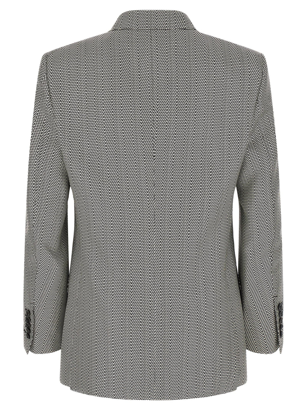Bicolor Silk Blazer