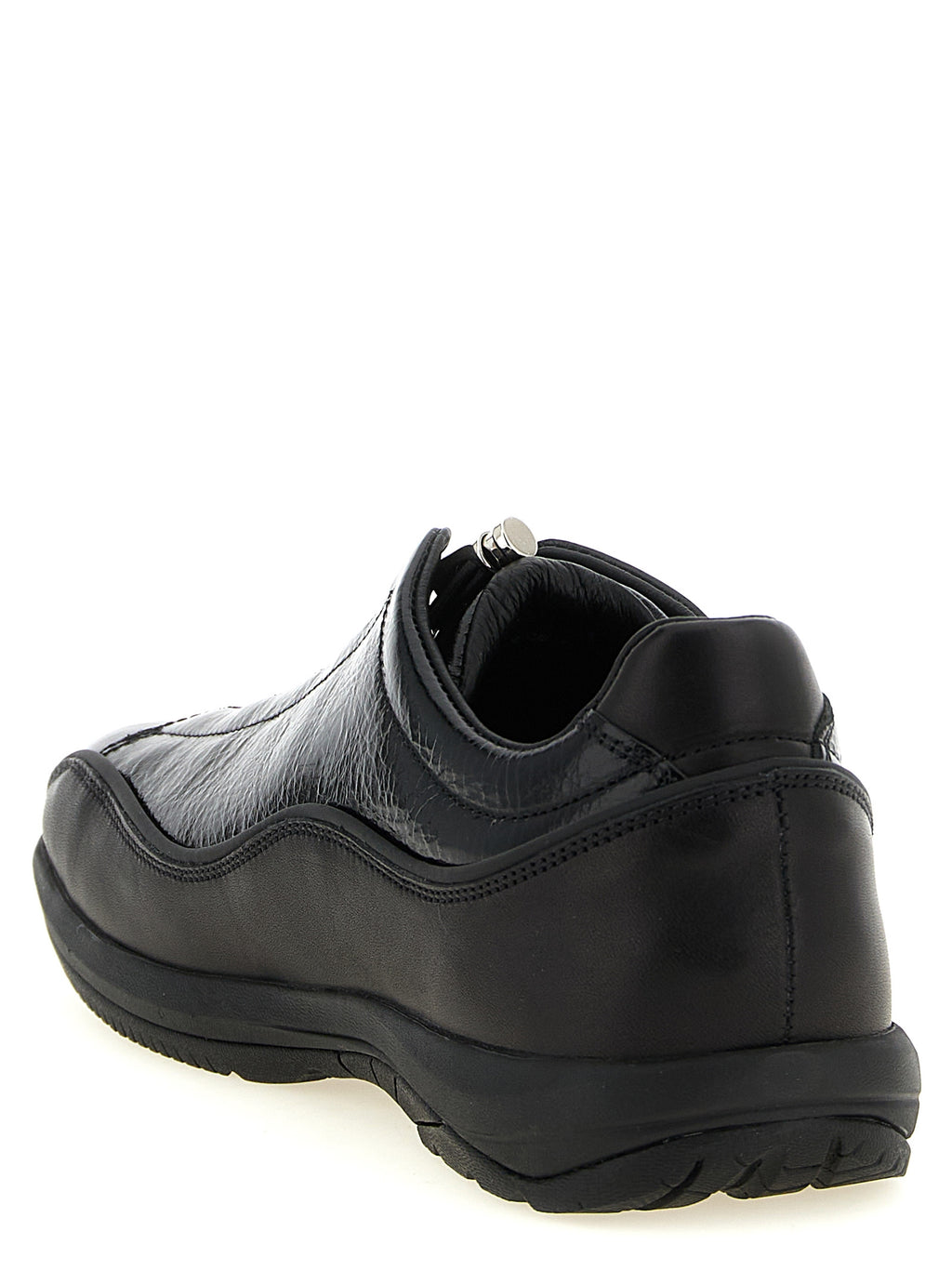 Black Cowhide Sneakers