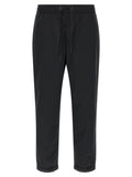 Black Polyester Joggers (Workout Pants)