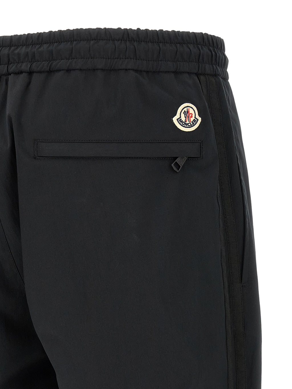 Black Polyester Joggers (Workout Pants)