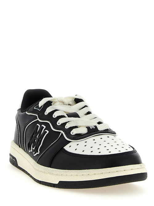 Bicolor Bovine Leather Low Top Sneakers