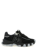 Black Polyamide Athletic Sneakers