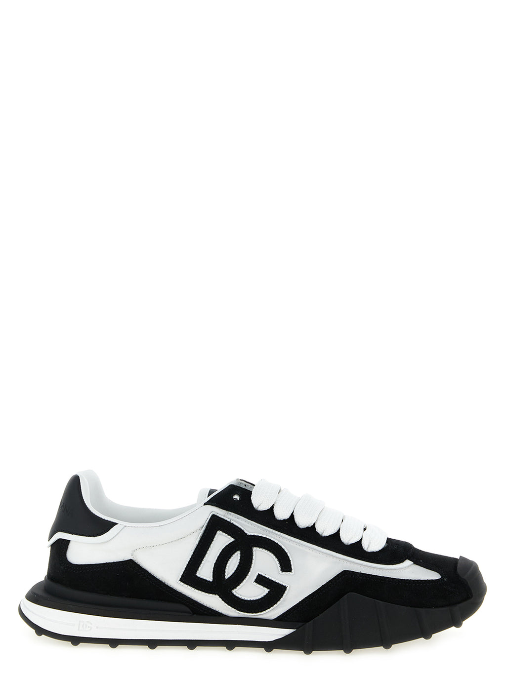 Bicolor Polyamide Athletic Sneakers