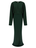 Bicolor Polyester Long Dress