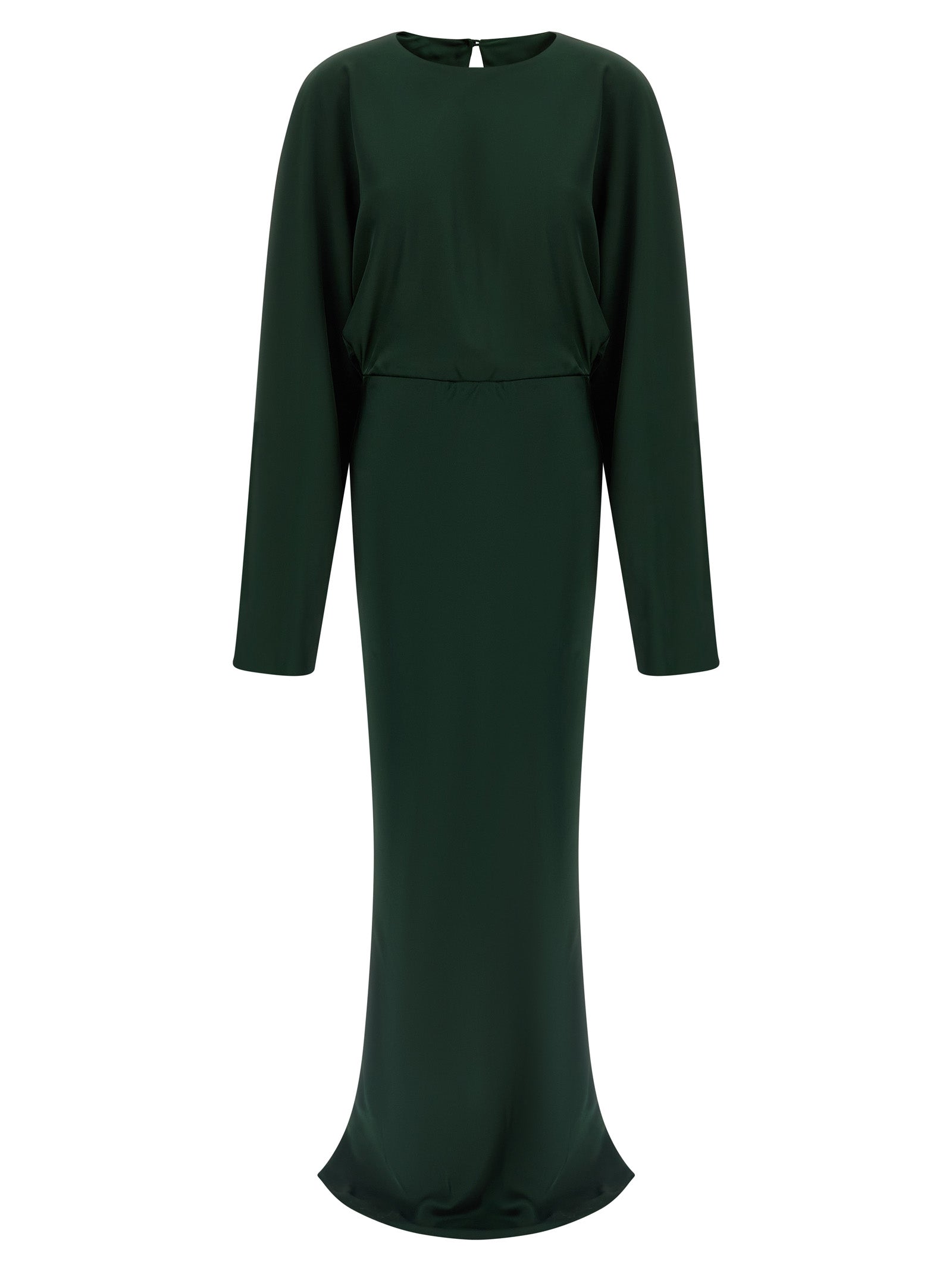 Bicolor Polyester Long Dress