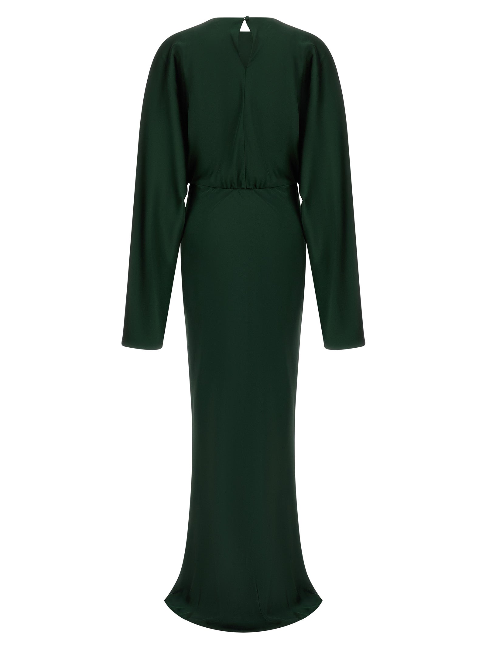 Bicolor Polyester Long Dress