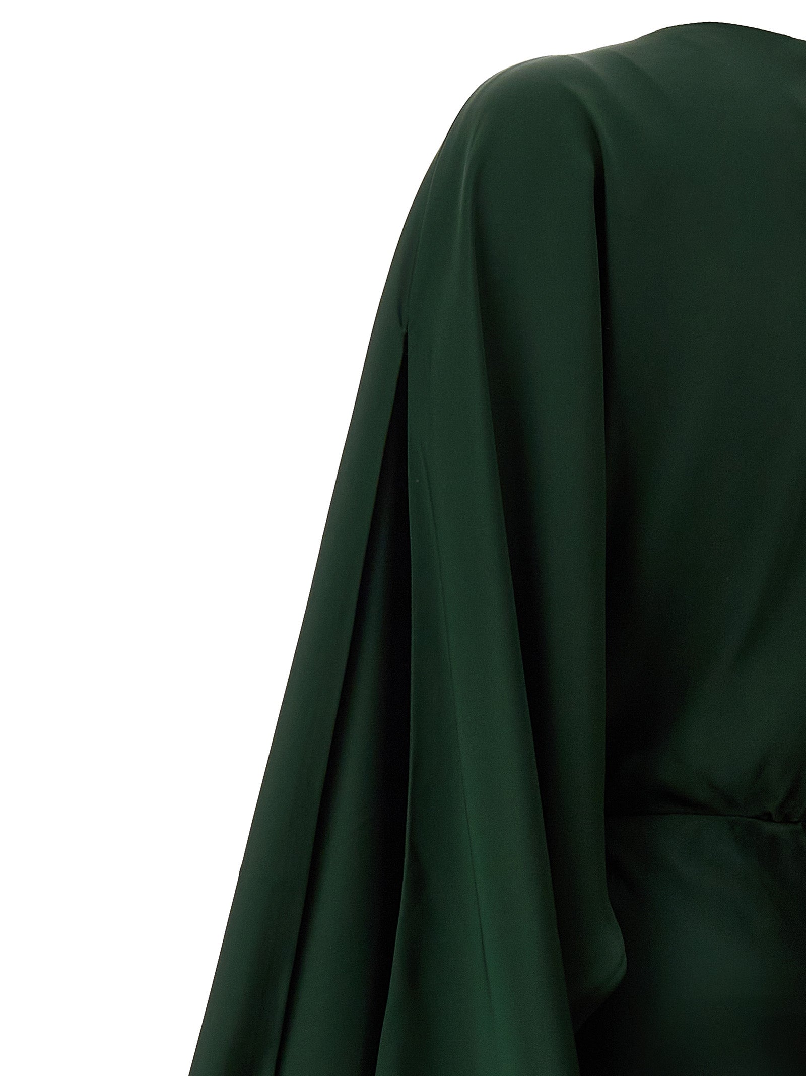 Bicolor Polyester Long Dress