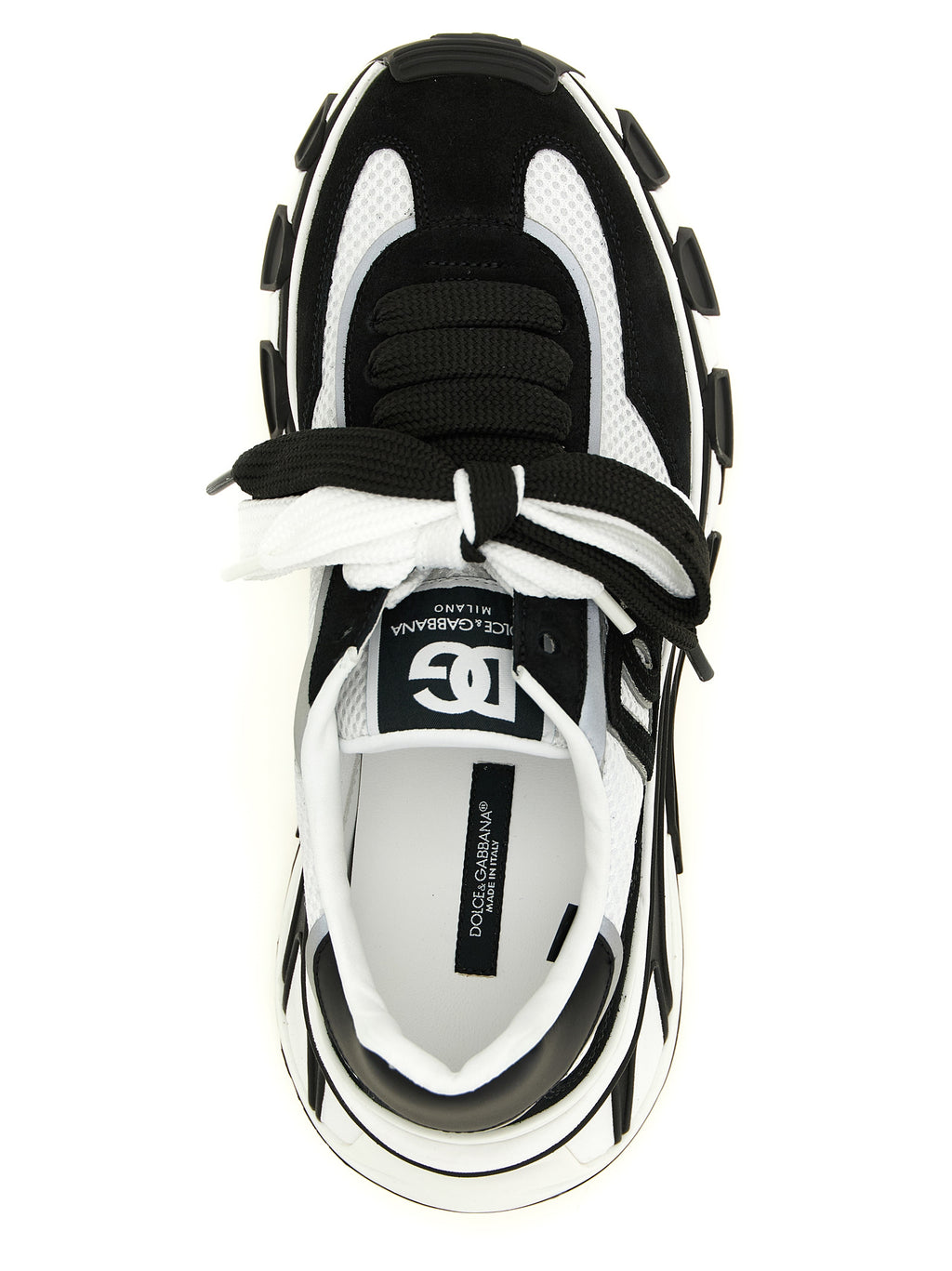 Bicolor Polyester Athletic Sneakers