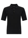Black Cotton Polo Shirt