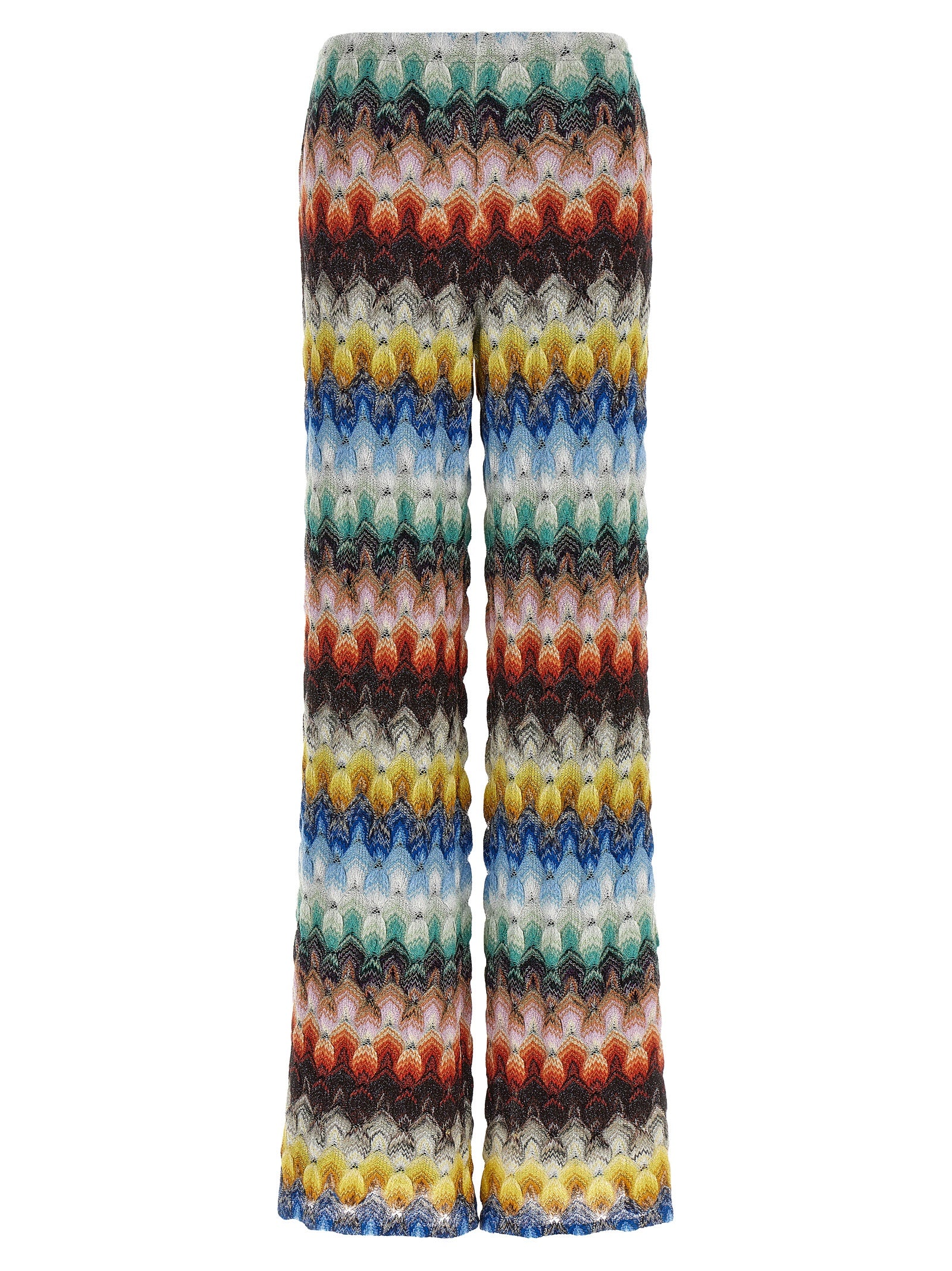 Multicolor Viscose Casual Pants