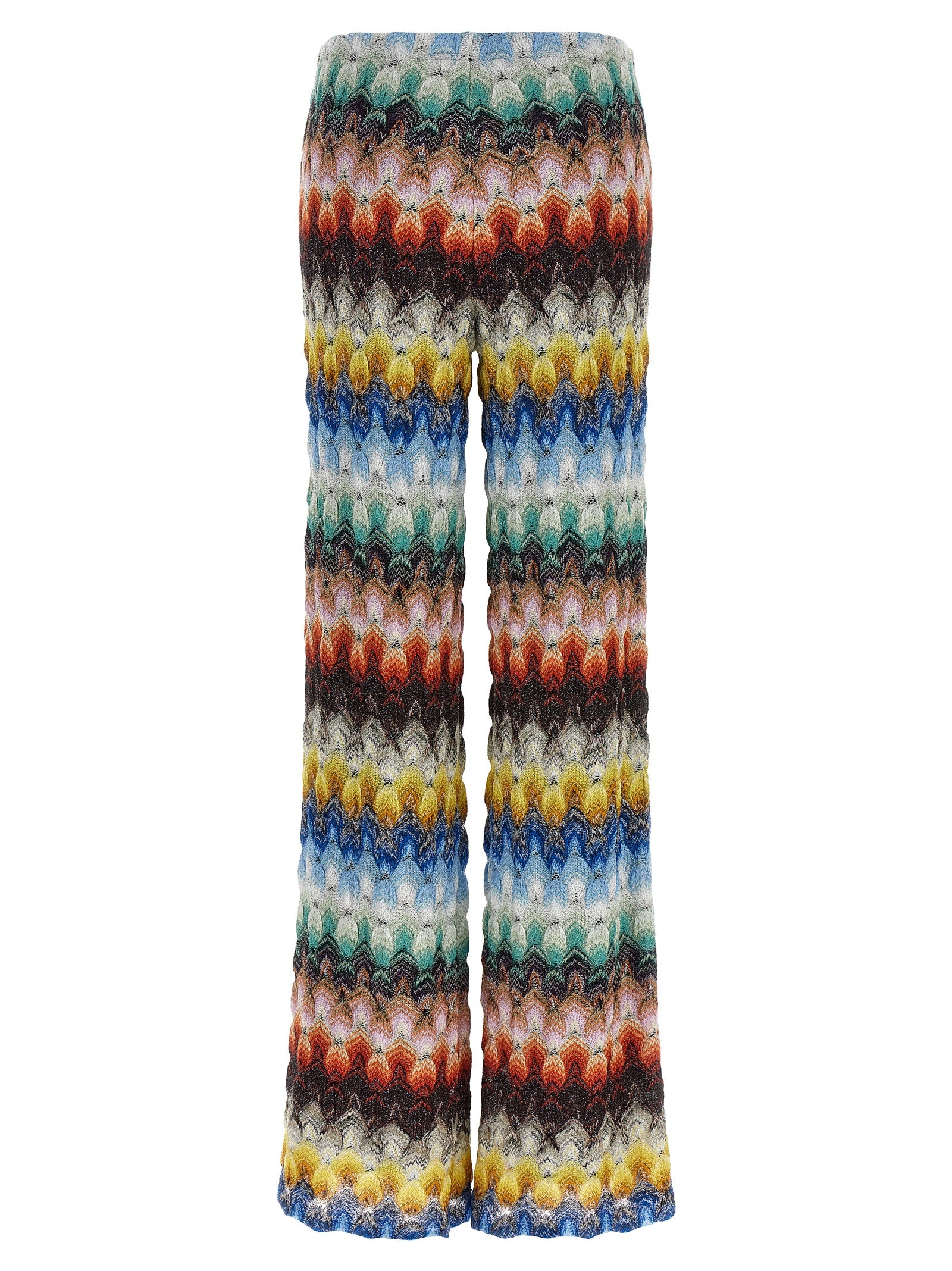 Multicolor Viscose Casual Pants
