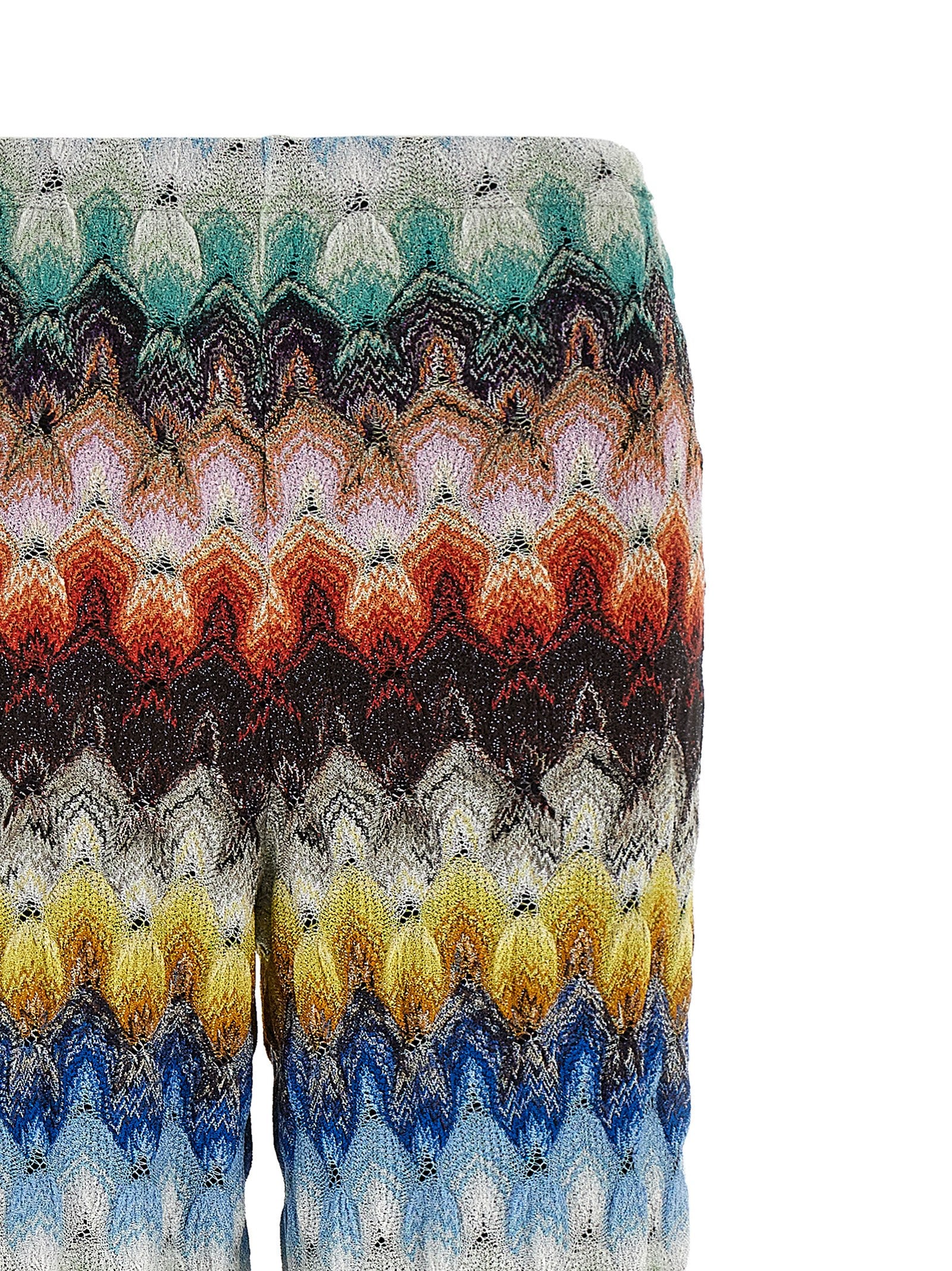 Multicolor Viscose Casual Pants