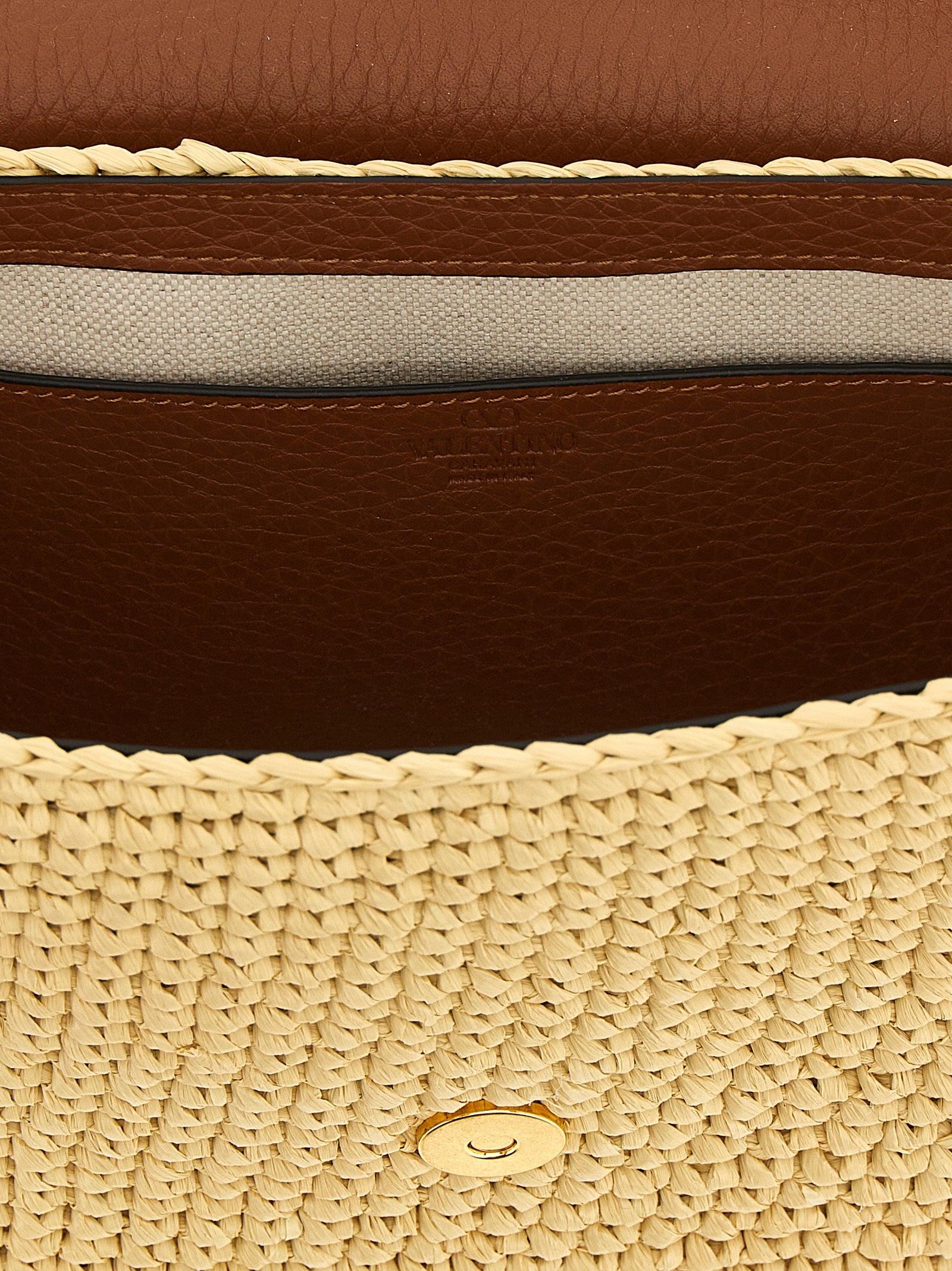 Brown Viscose Shoulder Bag