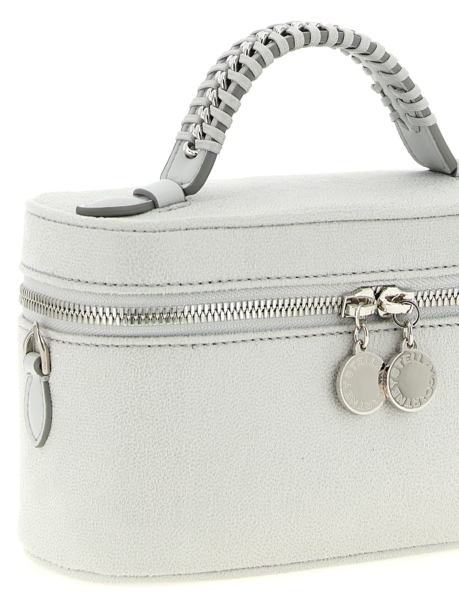 Gray Polyester Crossbody Bag