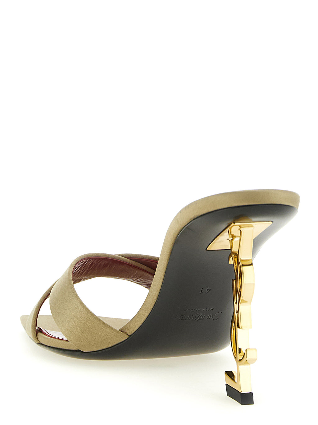 Bicolor Viscose Stiletto Heel Sandals