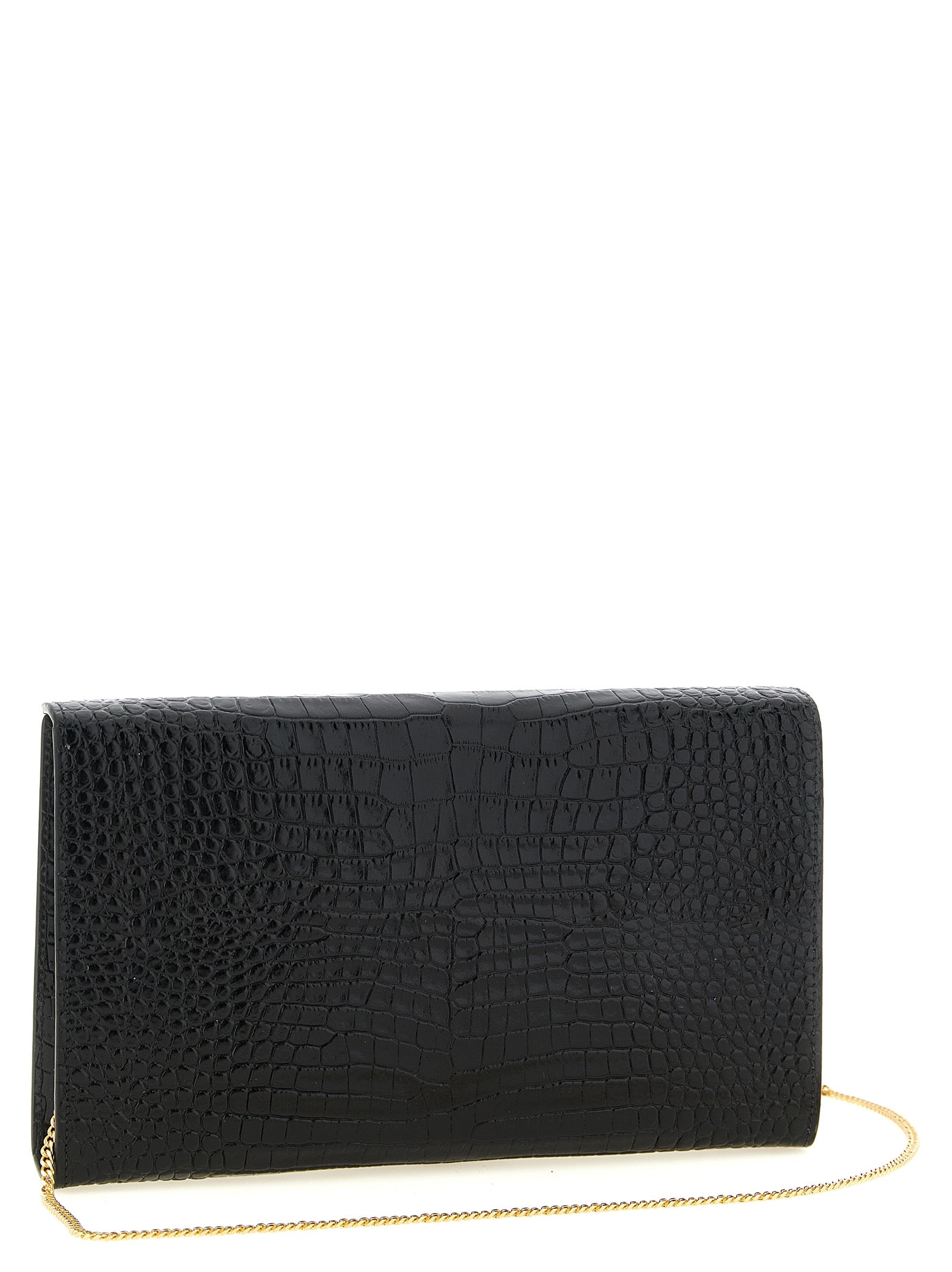 Black Calfskin Clutch Bag
