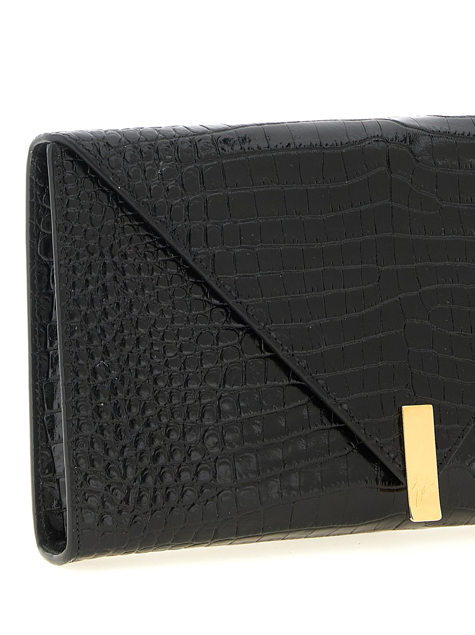 Black Calfskin Clutch Bag