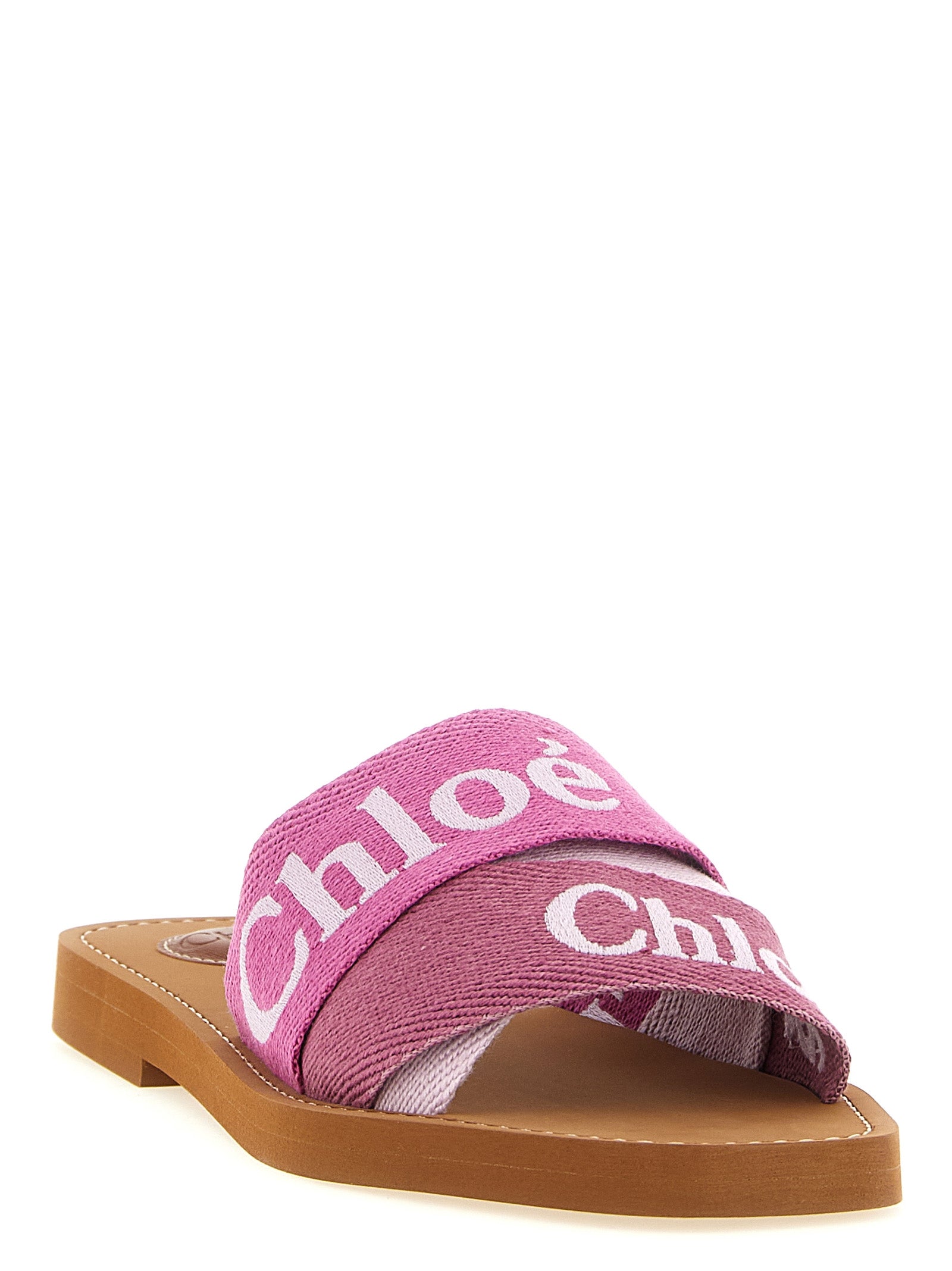 Multicolor Linen Slides
