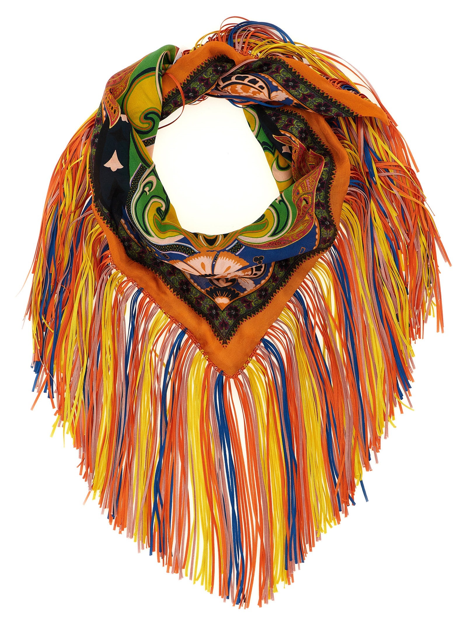 Multicolor Silk Foulard