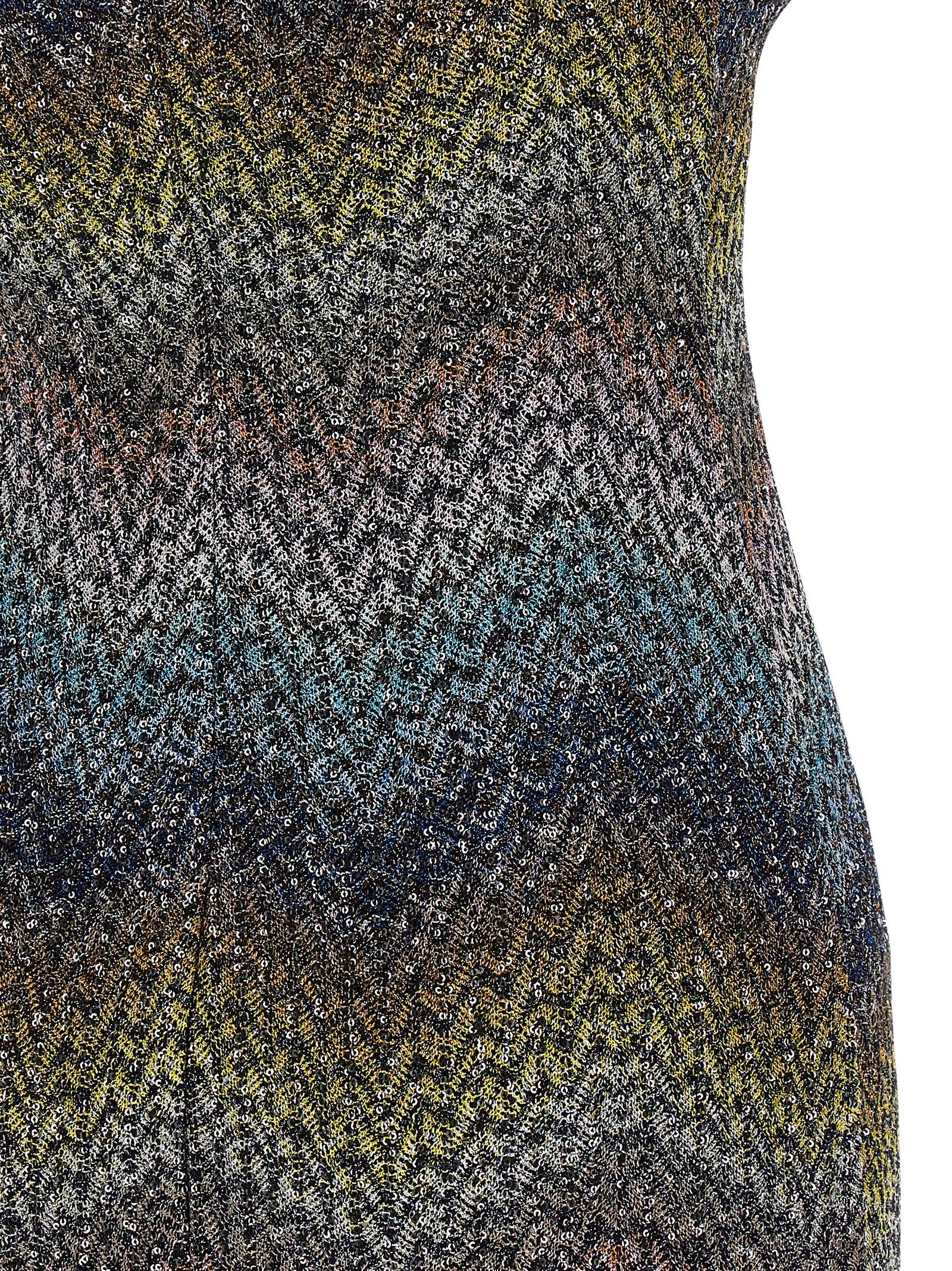 Multicolor Viscose Short Dress
