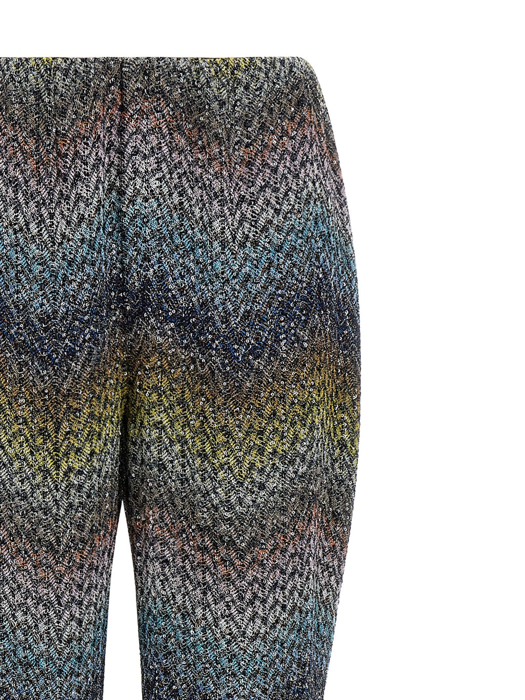 Multicolor Viscose Flared Pants