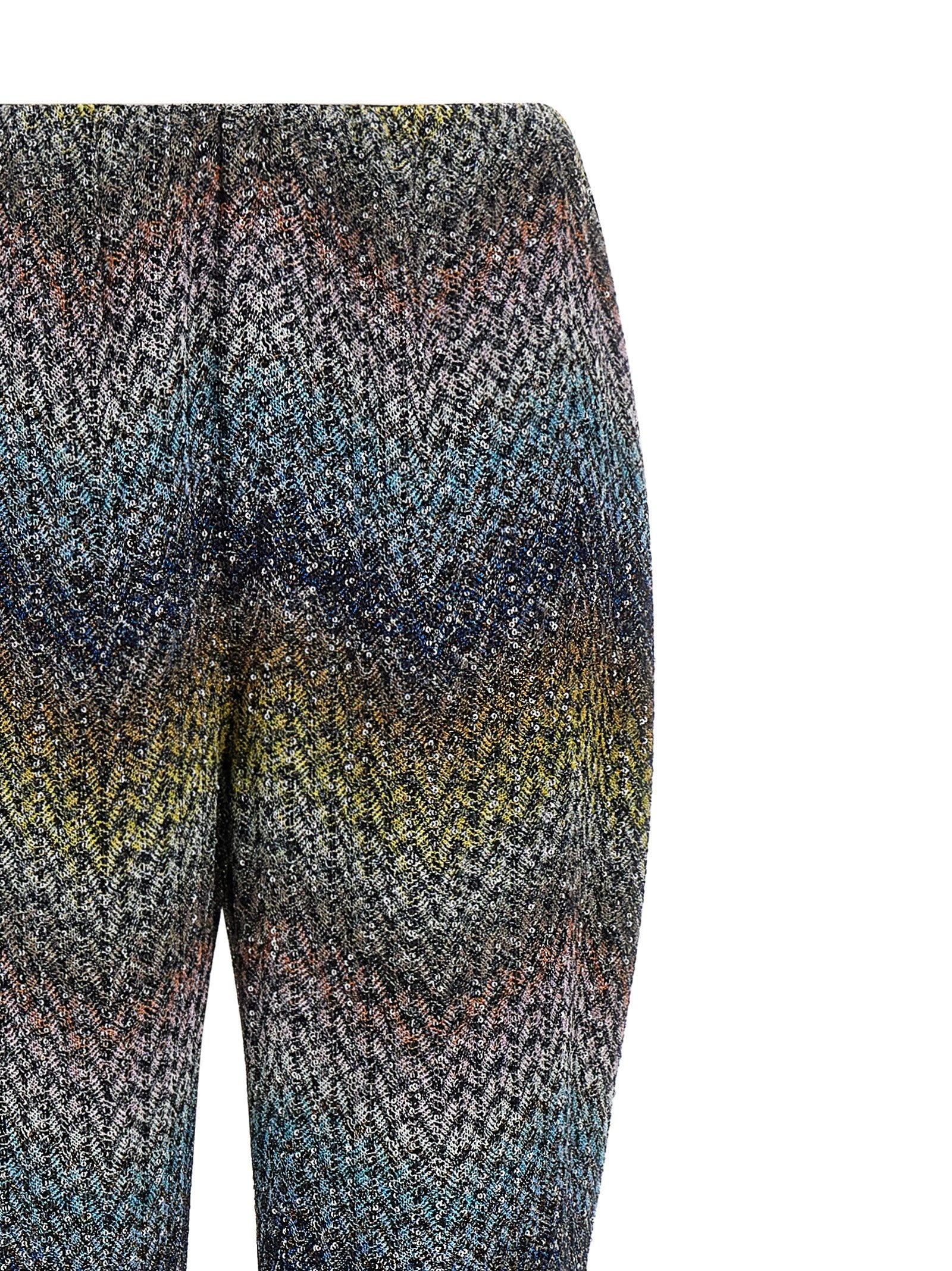 Multicolor Viscose Flared Pants