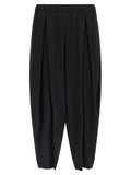 Black Wool Casual Pants
