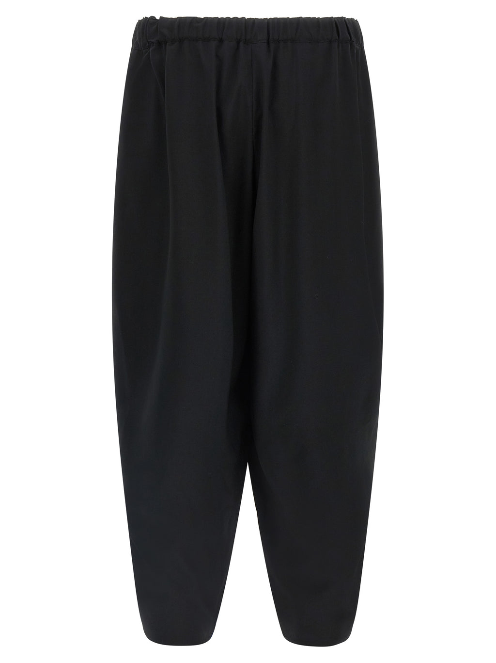 Black Wool Casual Pants