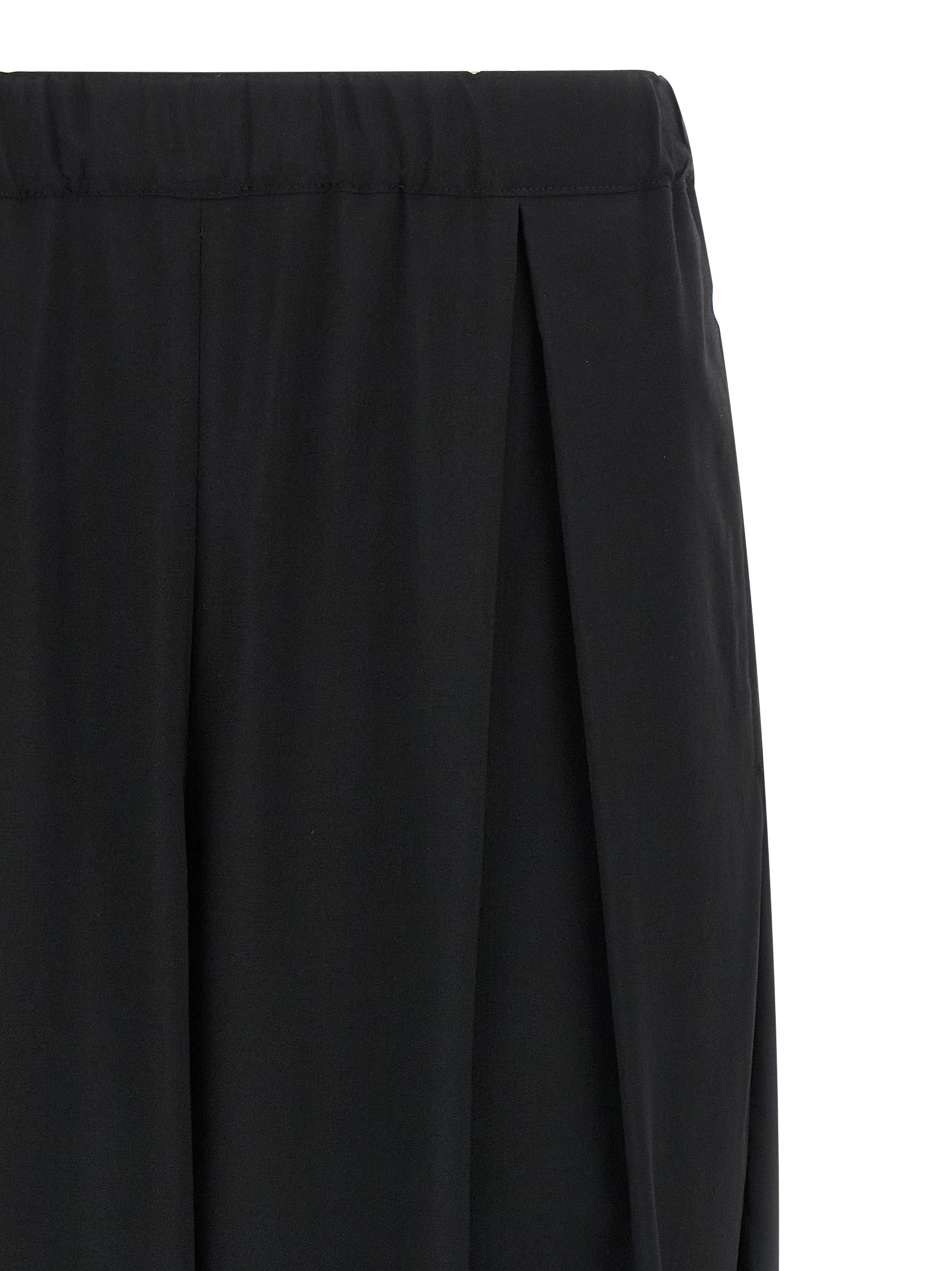 Black Wool Casual Pants