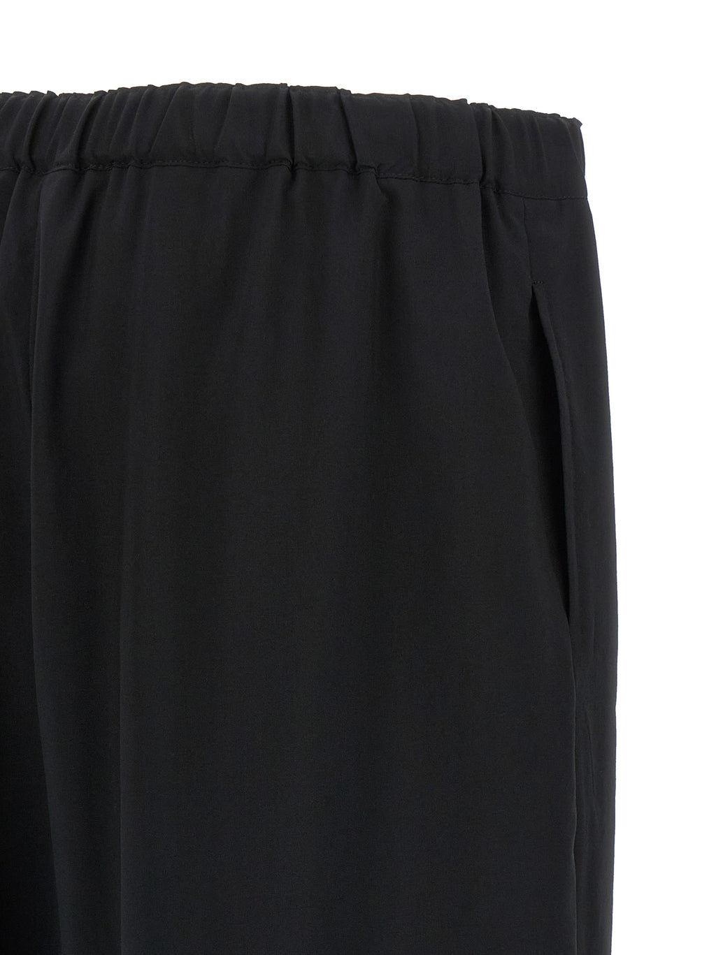 Black Wool Casual Pants