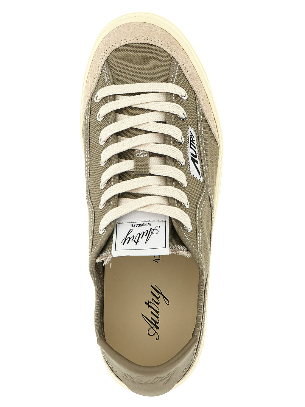 Bicolor Canvas Low Top Sneakers