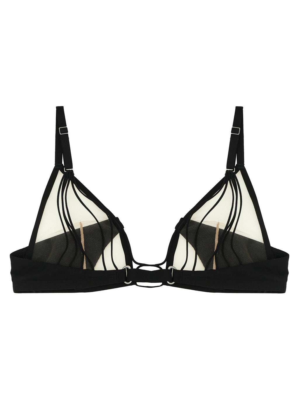 Black Nylon Bra