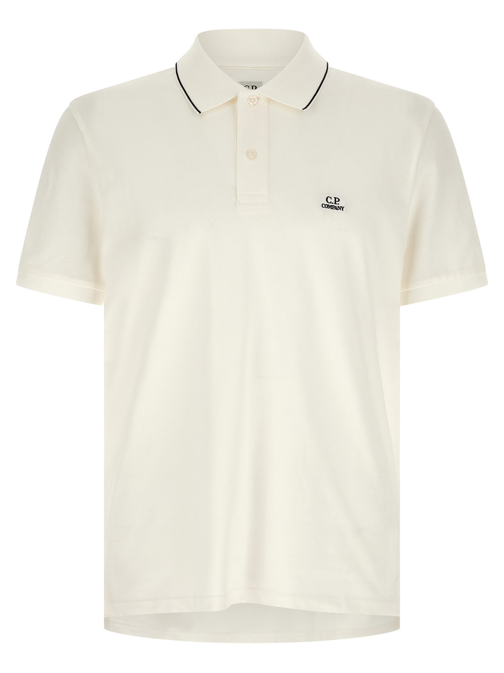 White Cotton Polo Shirt