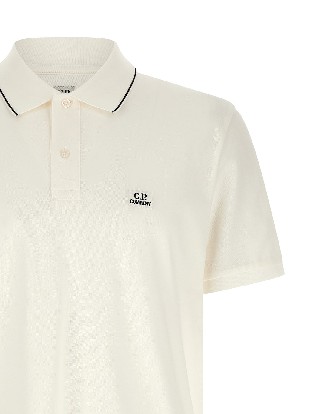 White Cotton Polo Shirt